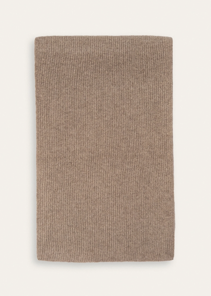 Бежевый кашемировый шарф