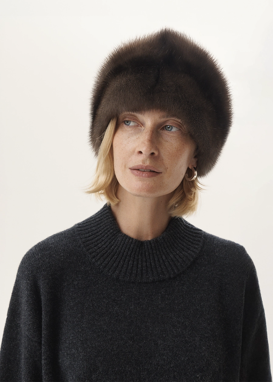 Повязка на голову из меха соболя